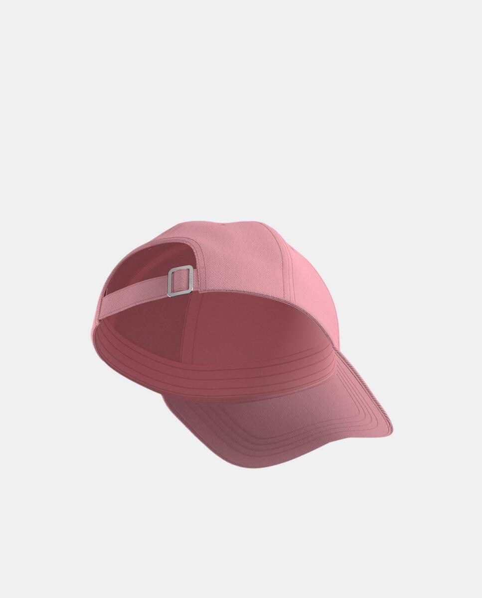 Boné de Basebol de 6 Painéis com Logótipo Bordado Rosa-2