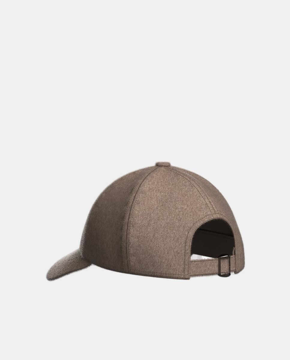 Boné de Basebol de 6 Painéis com Logótipo à Frente Bege-3