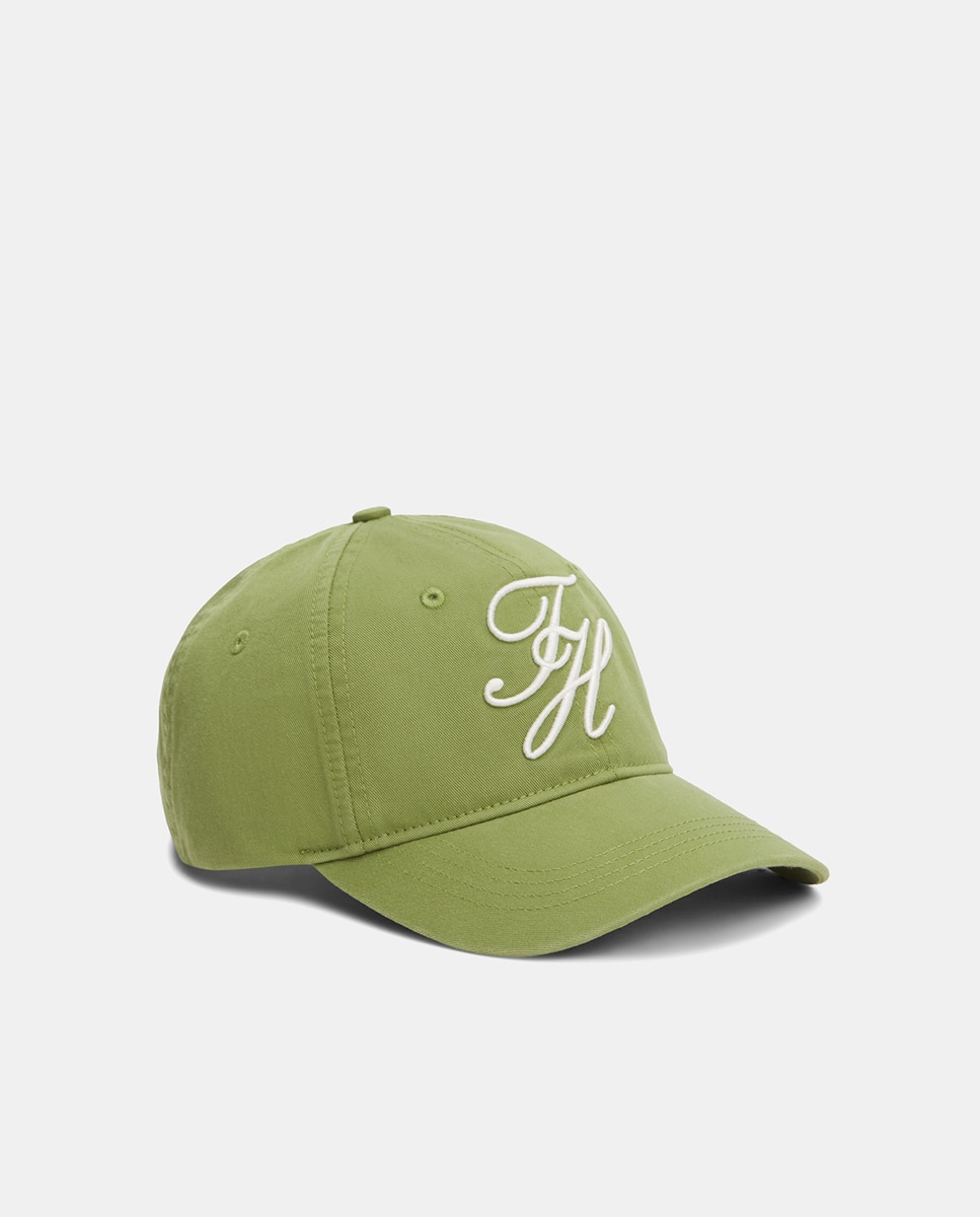 Boné de Algodão com Logótipo Bordado - Verde Verde-1