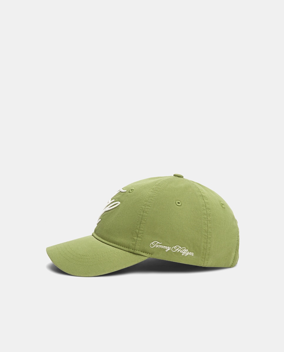 Boné de Algodão com Logótipo Bordado - Verde Verde-3