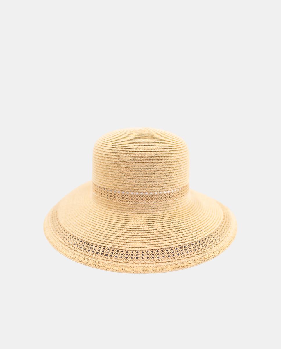 Imagem 0 de Chapéu Grande de Ráfia Sintética com Abertura Traseira