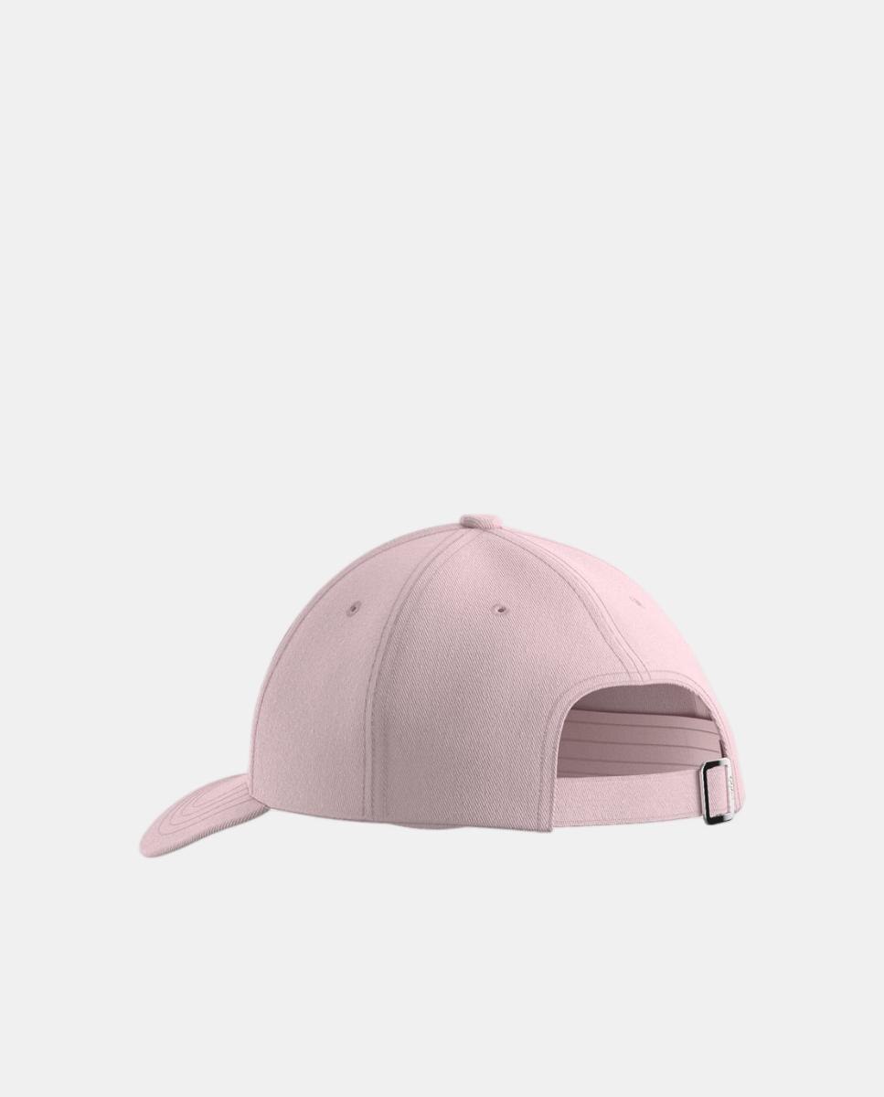 Boné de Basebol de 5 Painéis com Pequeno Logótipo Bordado na Parte da Frente Rosa-3