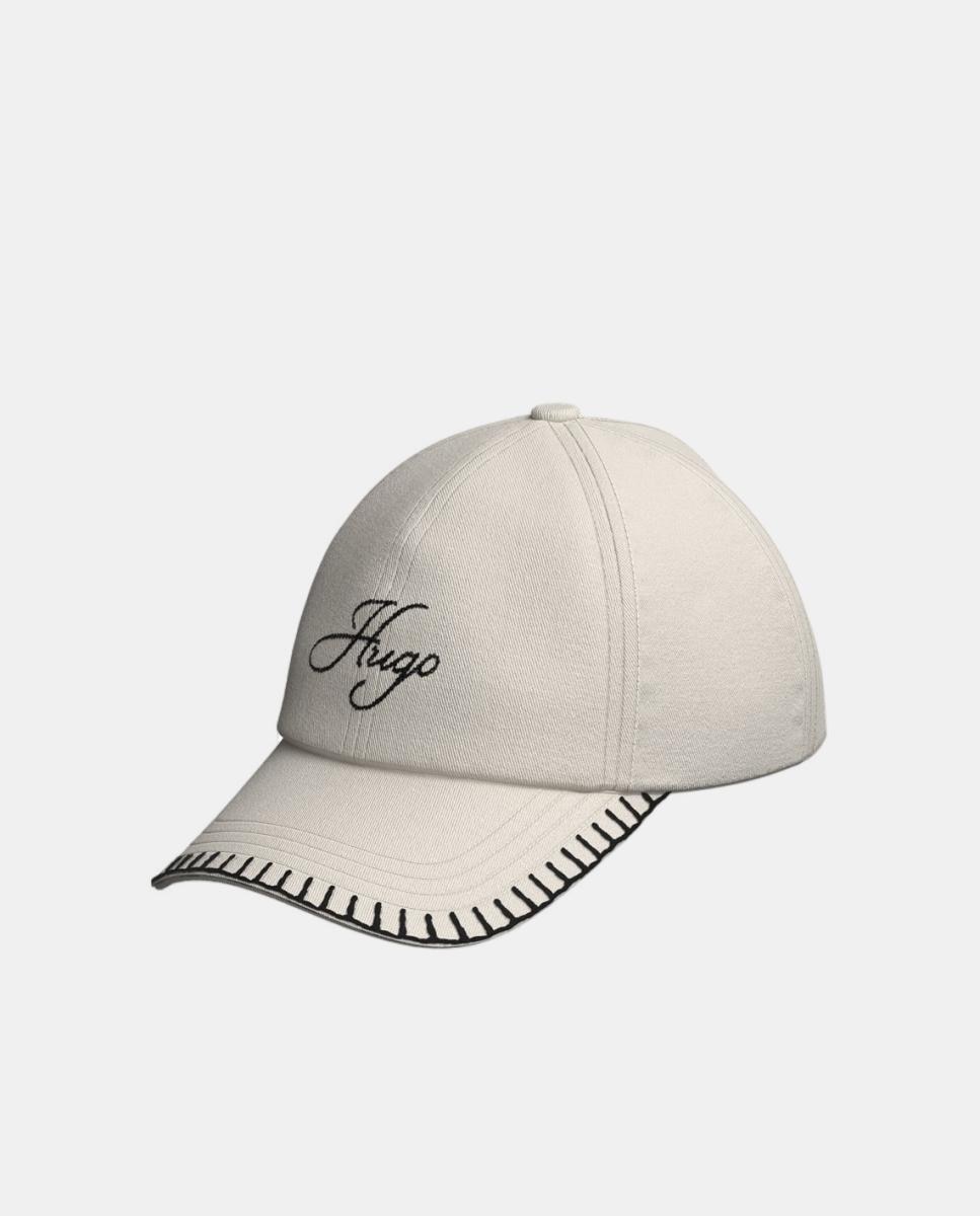 Imagem 0 de Boné de Basebol Suave de 6 Painéis com Logótipo Bordado e Detalhe Cosido à Mão na Pala.