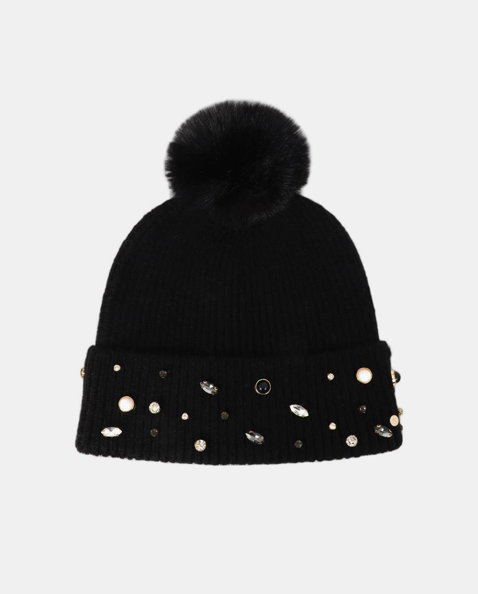 Imagem 0 de Gorro de Malha com Pérolas e Cristais
