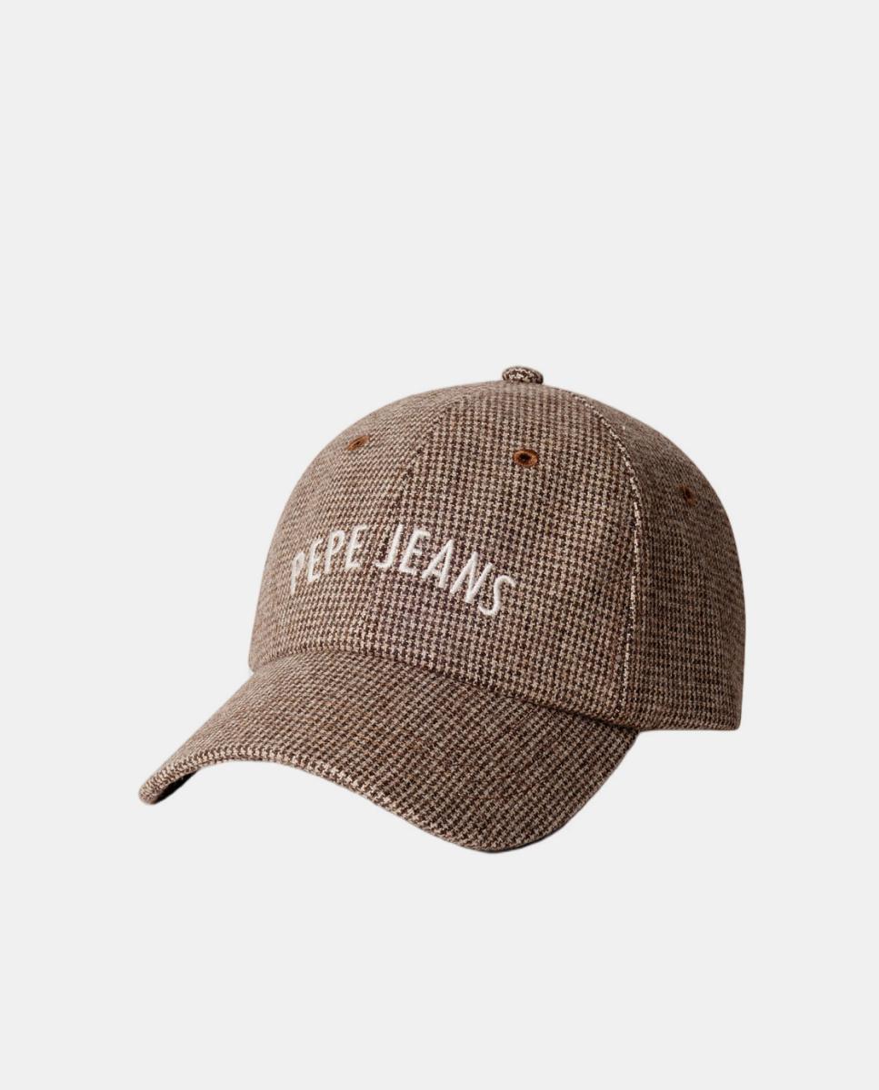 Imagen 0 de Gorra en tejido fantasía Marrón
