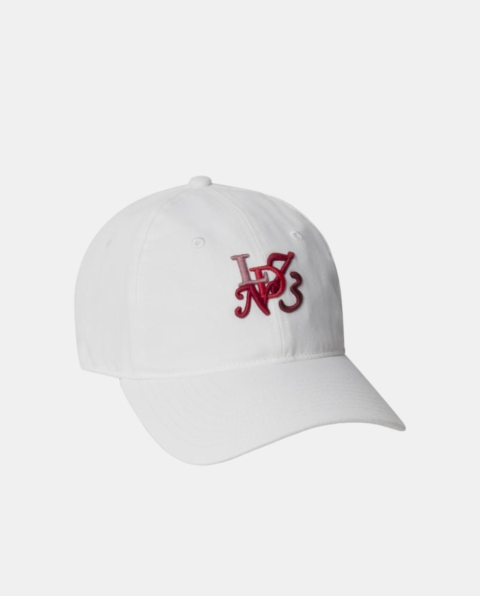 Gorra de lona con detalle de bordado artístico frontal y logo trasero. - Pepe Jeans - Blanco Blanco-1