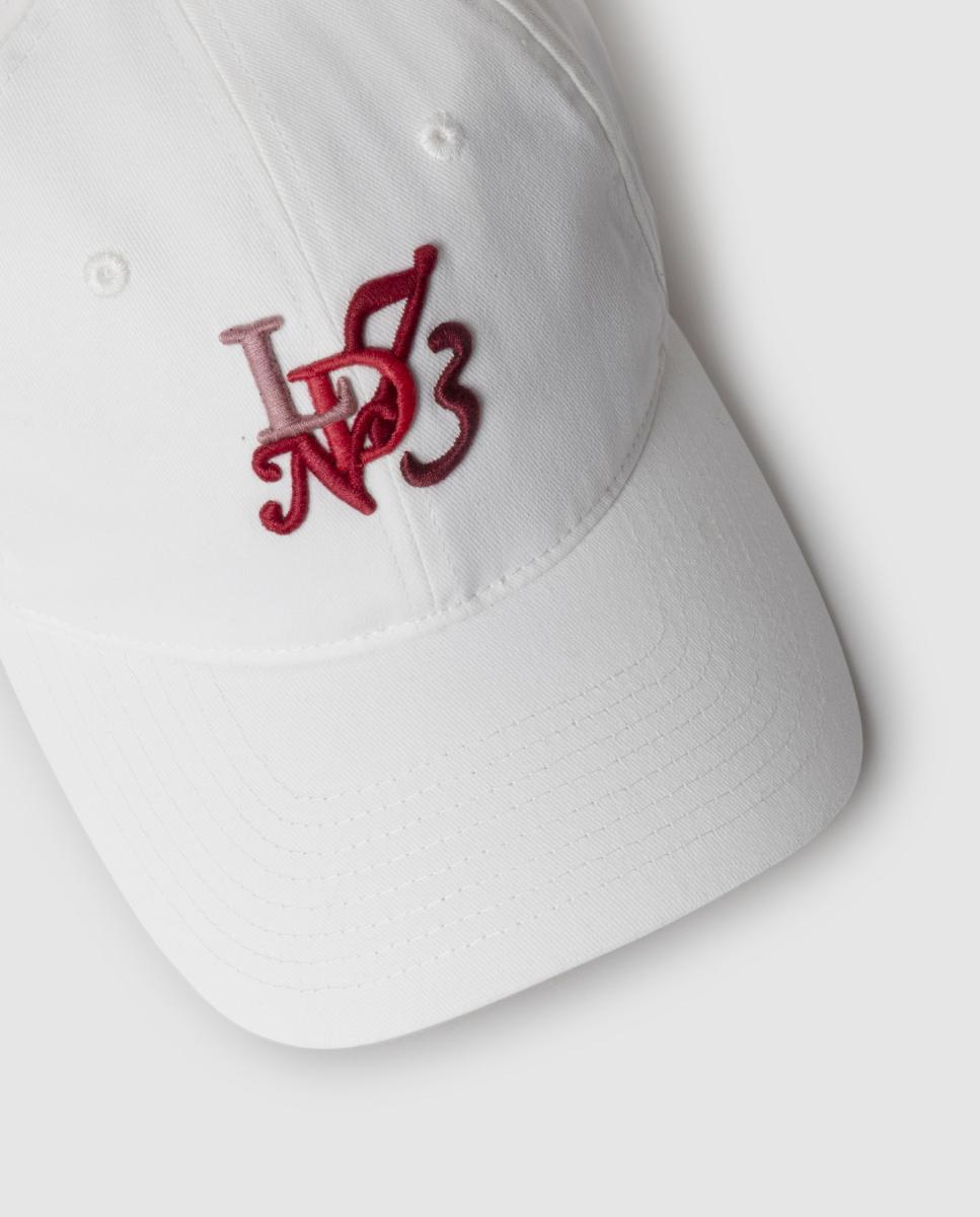 Gorra de lona con detalle de bordado artístico frontal y logo trasero. - Pepe Jeans - Blanco Blanco-3