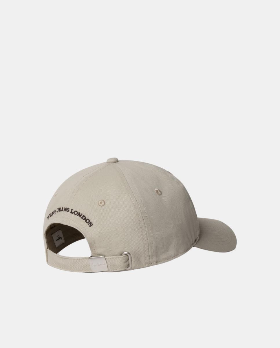 Gorra de lona con detalle de bordado artístico frontal y logo trasero. - Pepe Jeans - Beige Beige-2