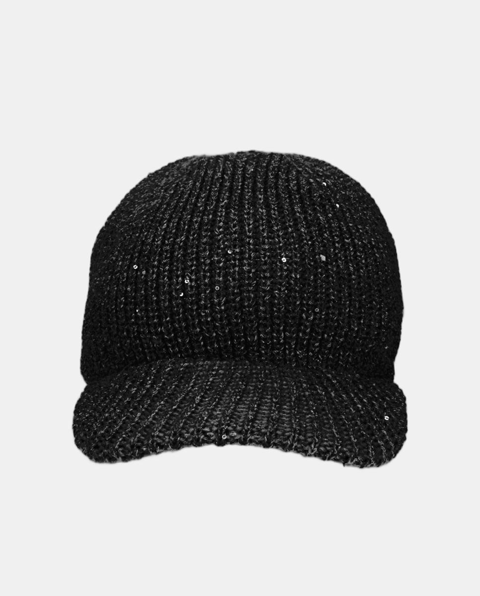 Imagen 1 de Gorra en punto lurex con visera - LIUJO - Negro Negro