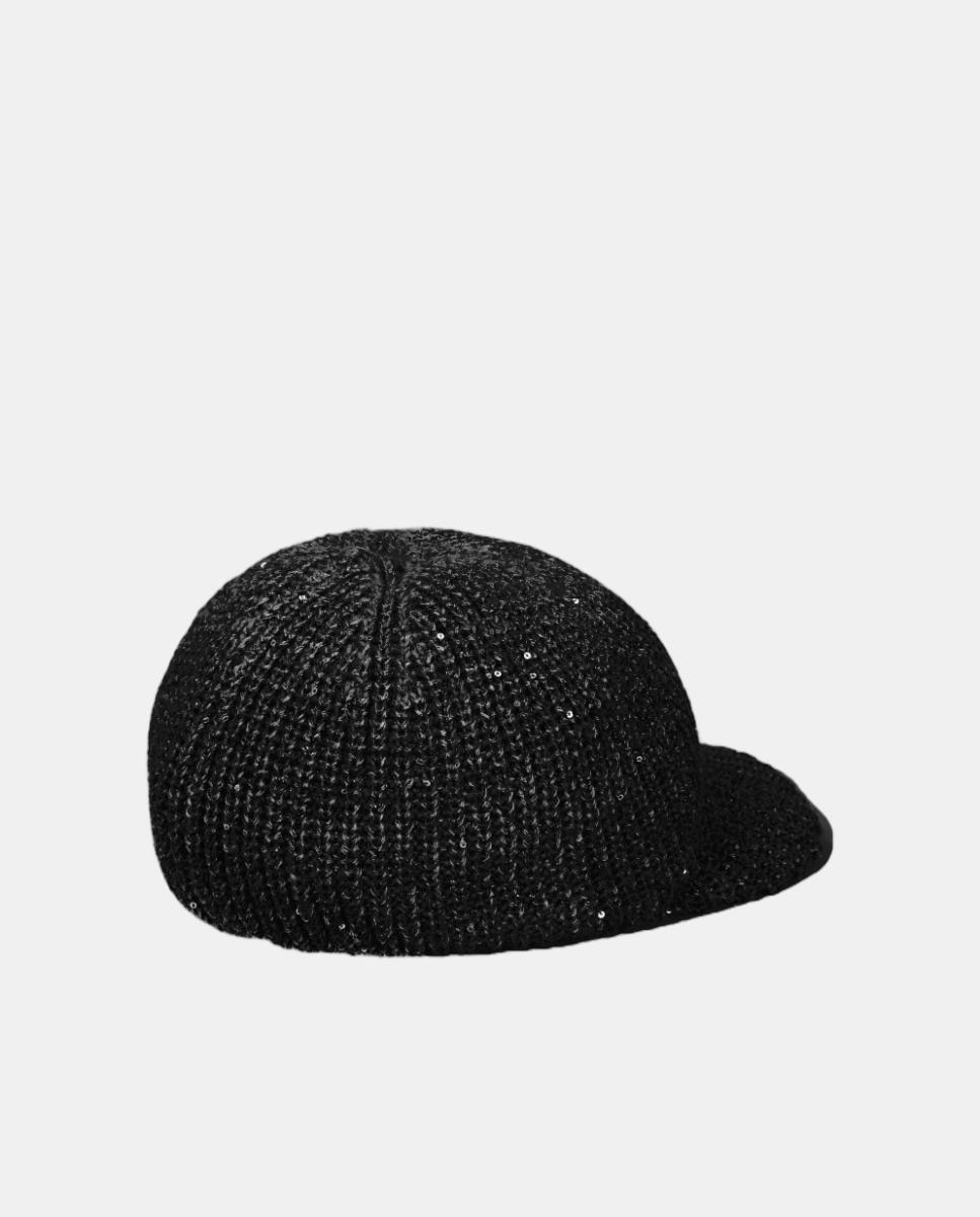 Imagen 2 de Gorra en punto lurex con visera - LIUJO - Negro Negro