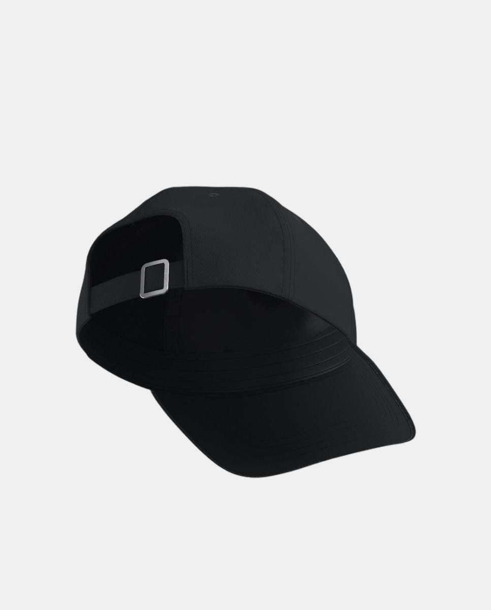Boné de Basebol de 5 Painéis com Tecido Elástico e Logótipo Valentine Estampado ou Bordado à Frente Preto-2