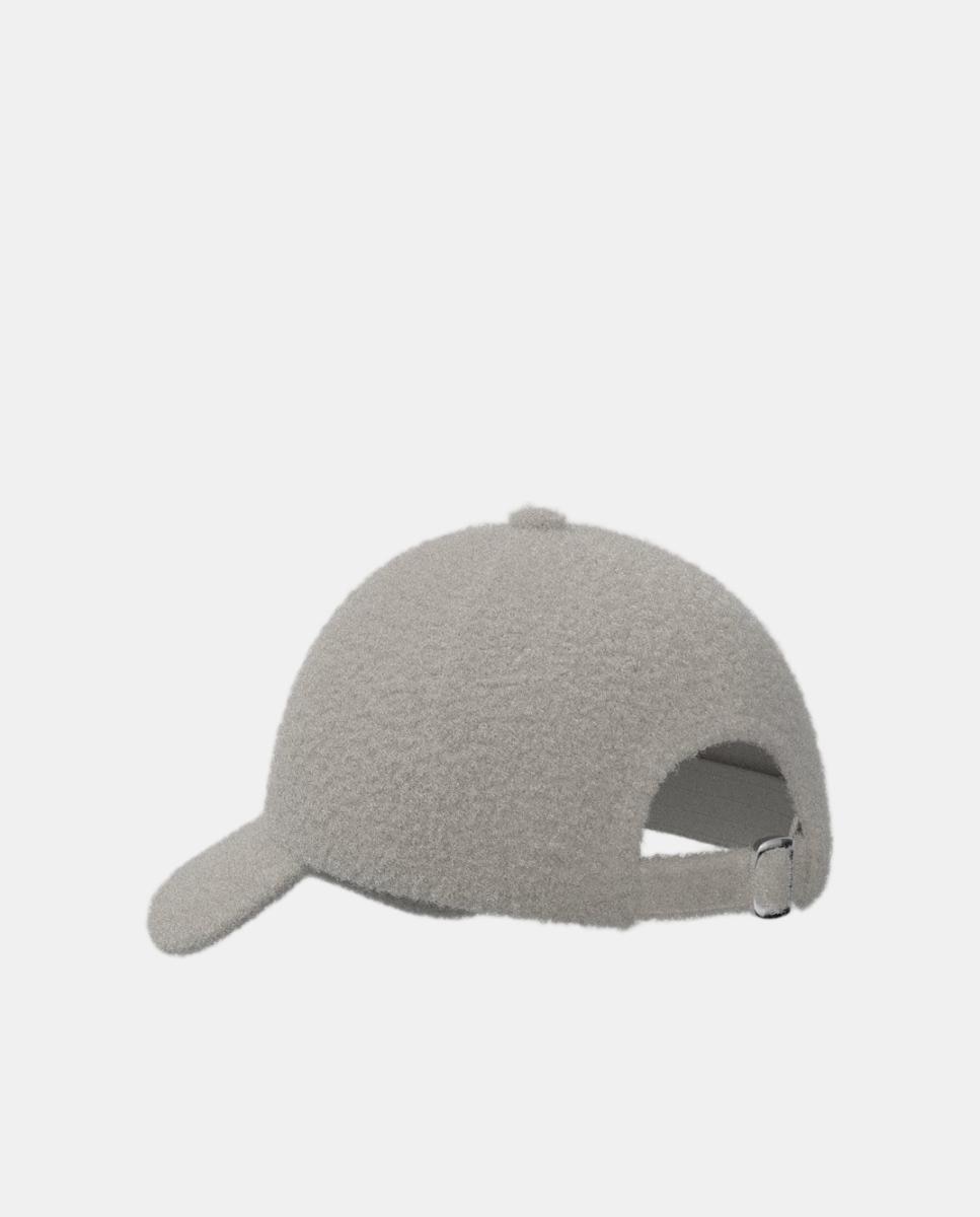 Imagen 3 de Gorra de seis paneles de tejido bouclé con el logotipo metálico de HUGO - Blanco Blanco