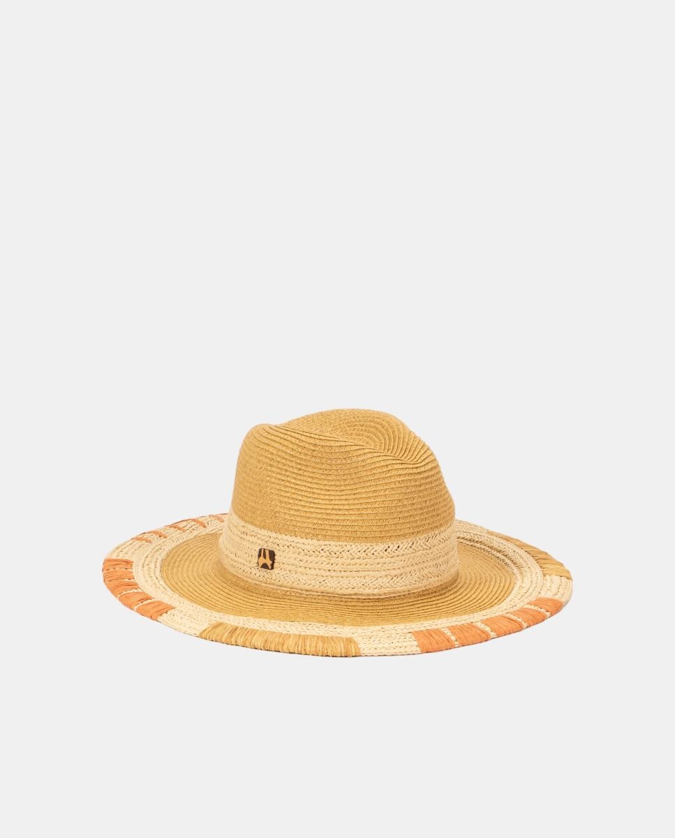 Imagem 0 de Chapéu Indi com Rebordo de Aba e Cores Combinadas