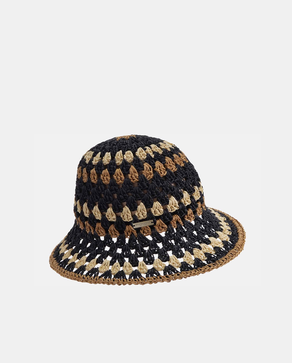 Cloché de Papel com Crochet Preto-1