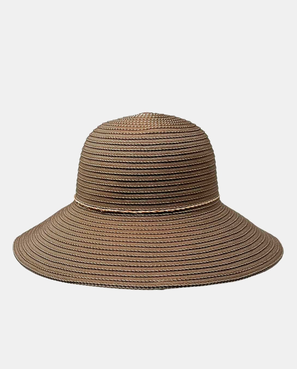 Chapéu com Proteção Solar e Copa Redonda - Castanho Castanho-2