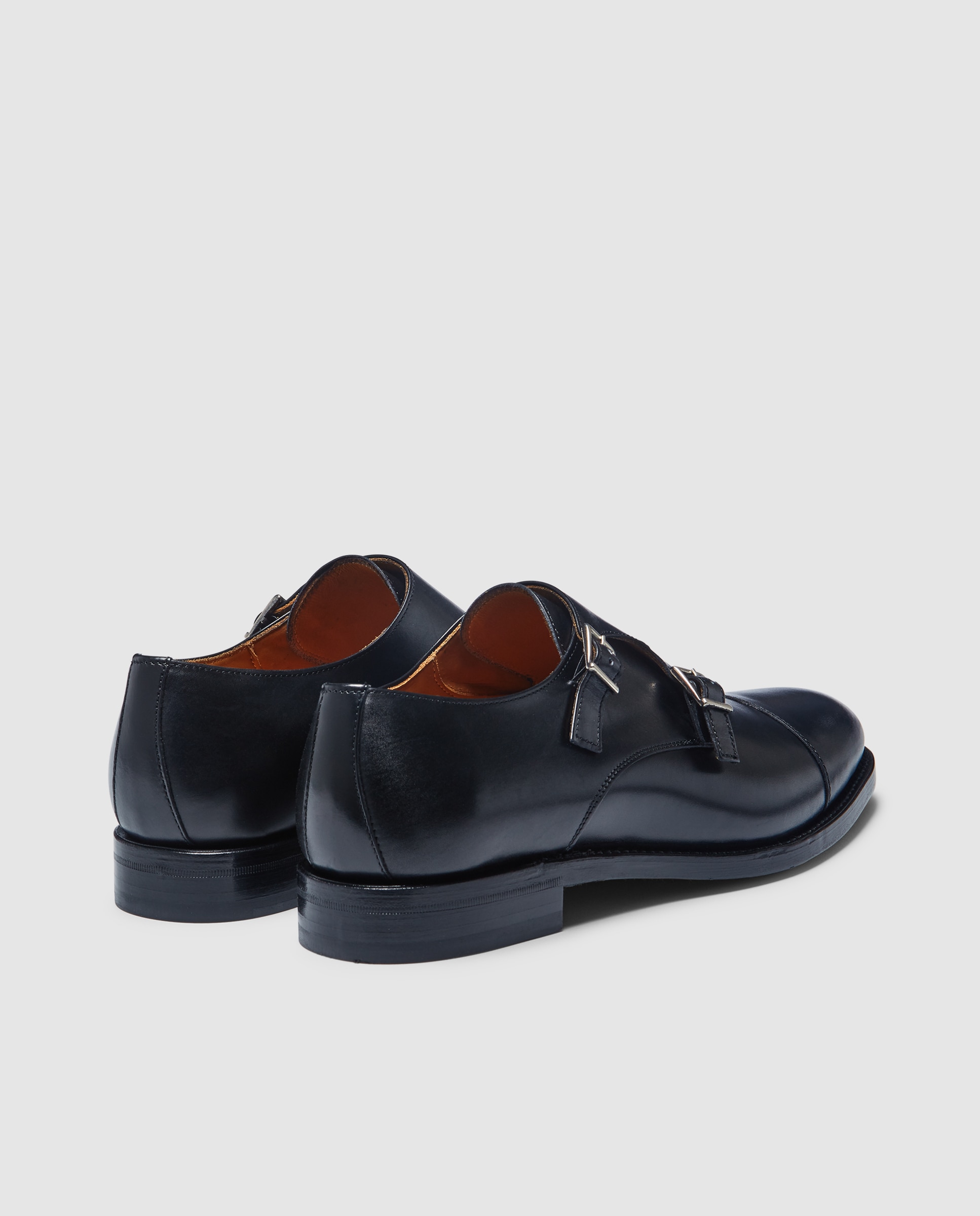 Sapatos Clássicos em Pele - Preto Preto-3