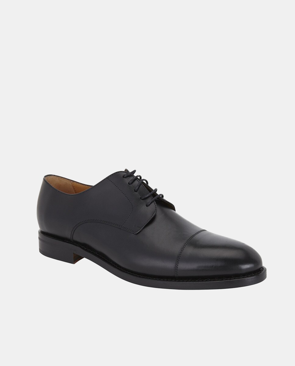 Imagem 0 de Sapatos de Atacadores em Pele - Preto