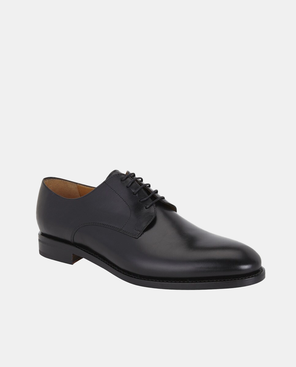 Imagem 0 de Sapatos de Atacadores em Pele - Preto