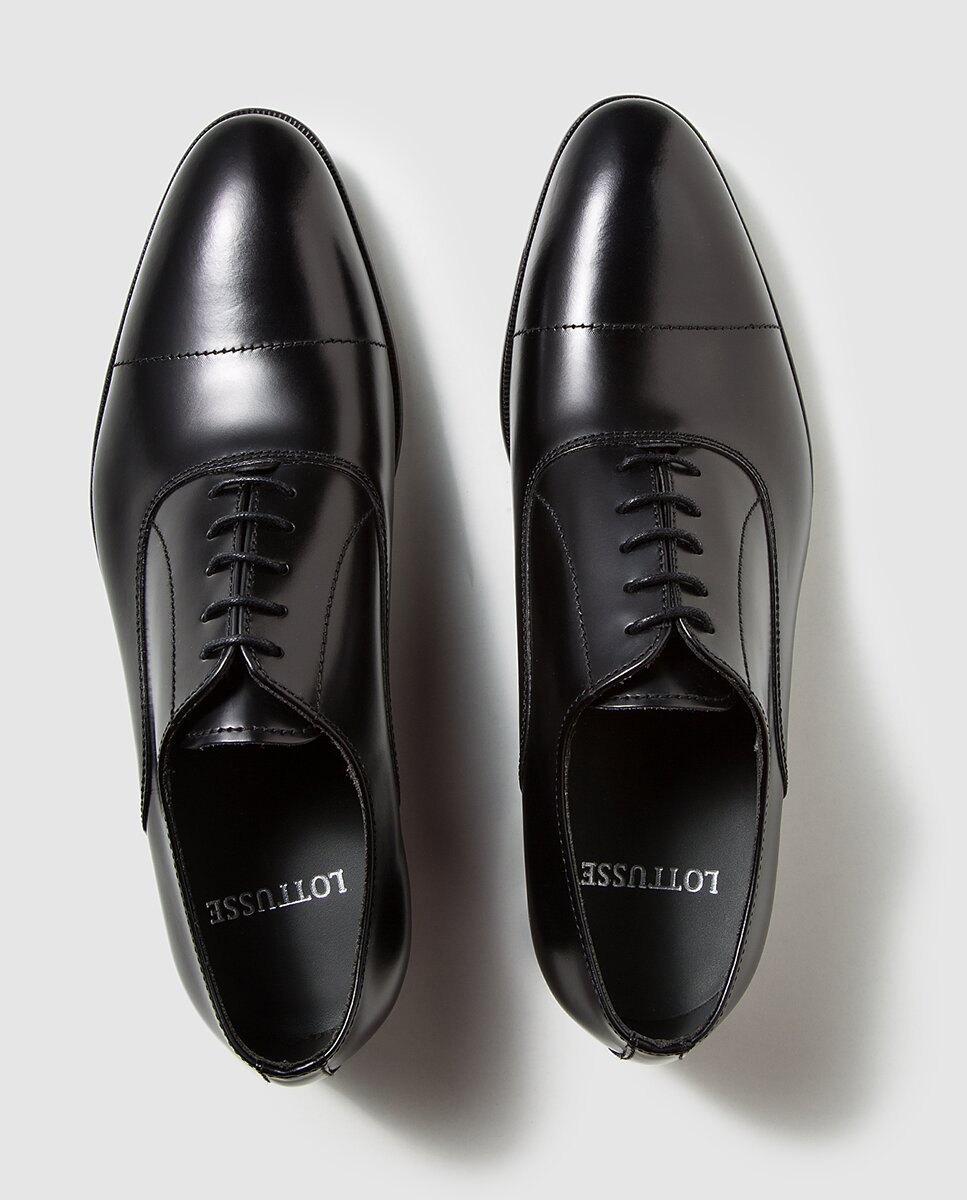 Sapatos elegantes masculinos Lottusse em pele cor preto Preto-4