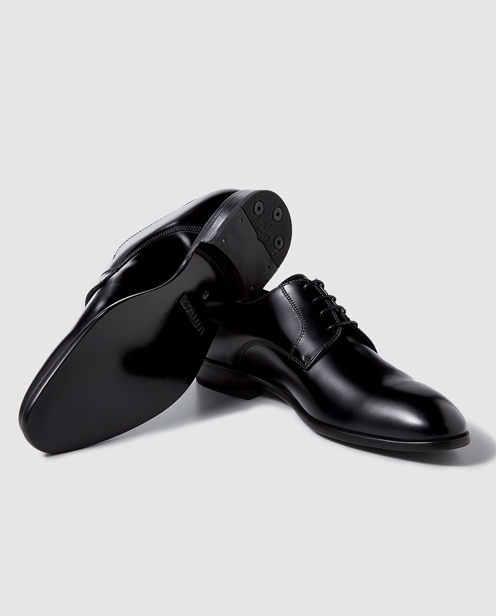 Sapatos elegantes masculinos Lottusse em pele cor preto Preto-2