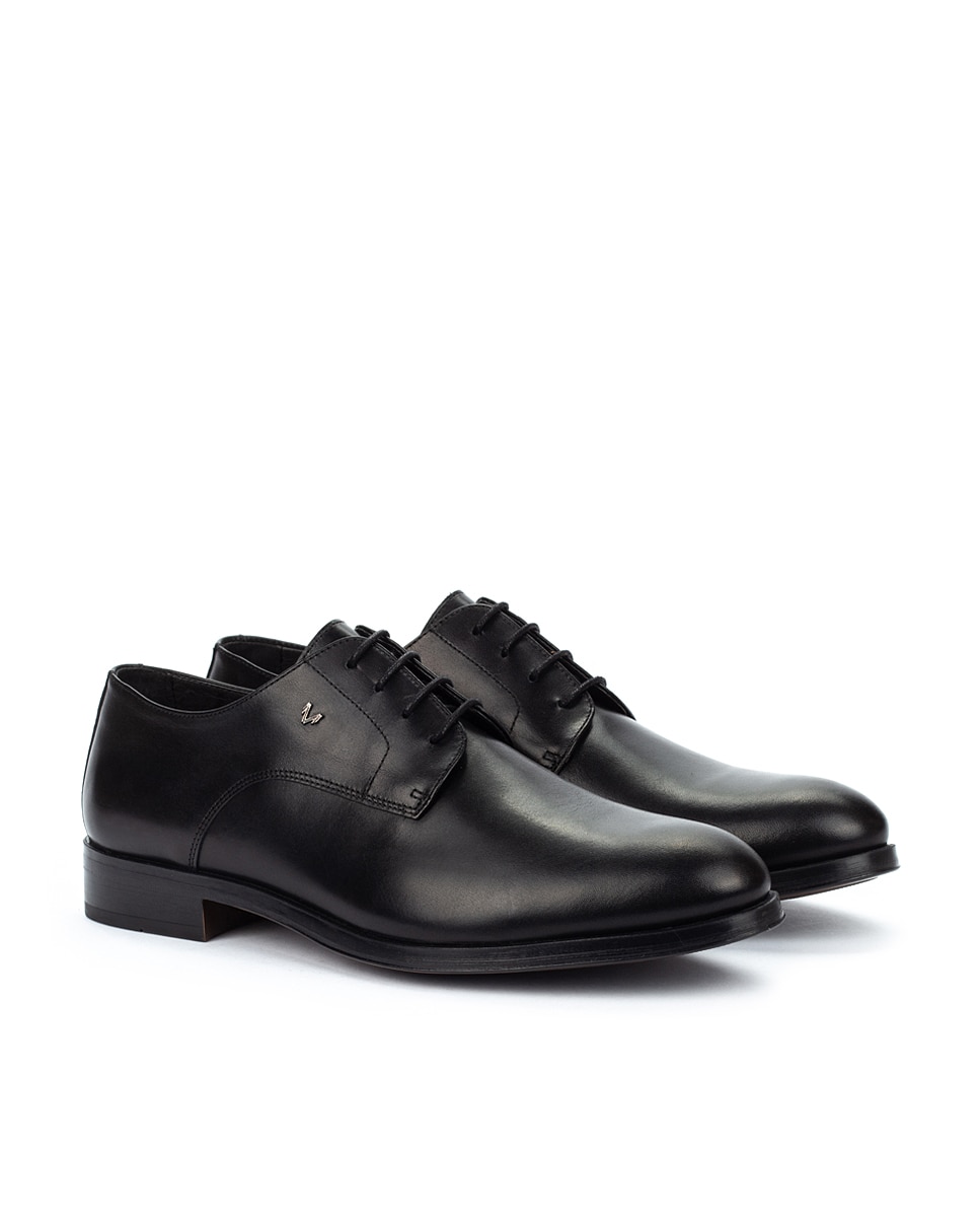 Sapatos de atacadores de homem Martinelli em pele pretos Preto-2