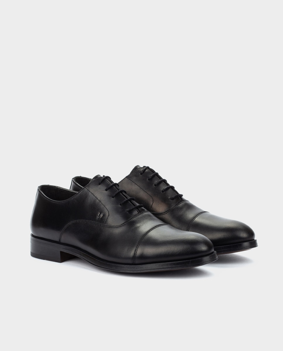 Sapatos de atacadores de homem Martinelli em pele pretos Preto-2