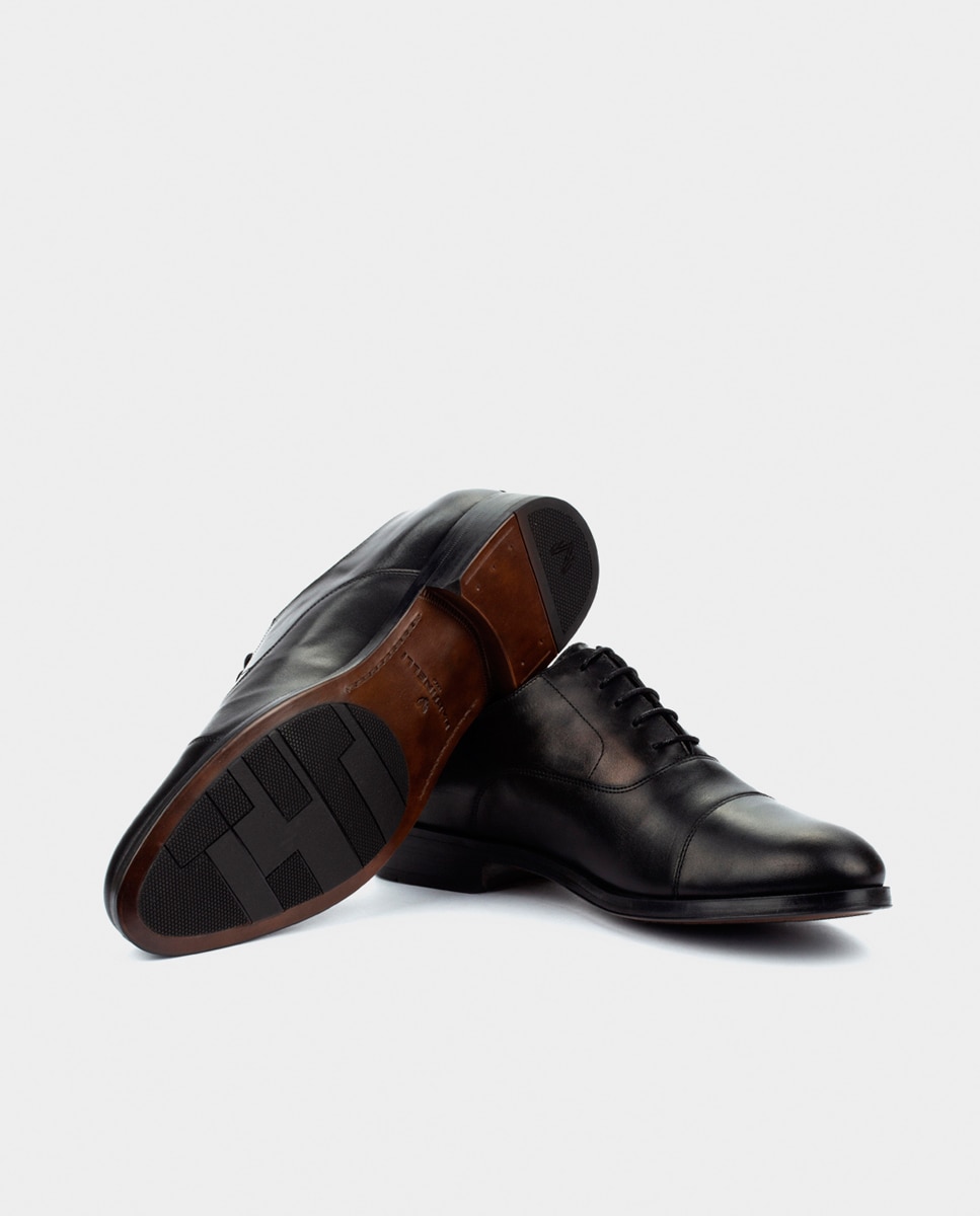 Sapatos de atacadores de homem Martinelli em pele pretos Preto-4