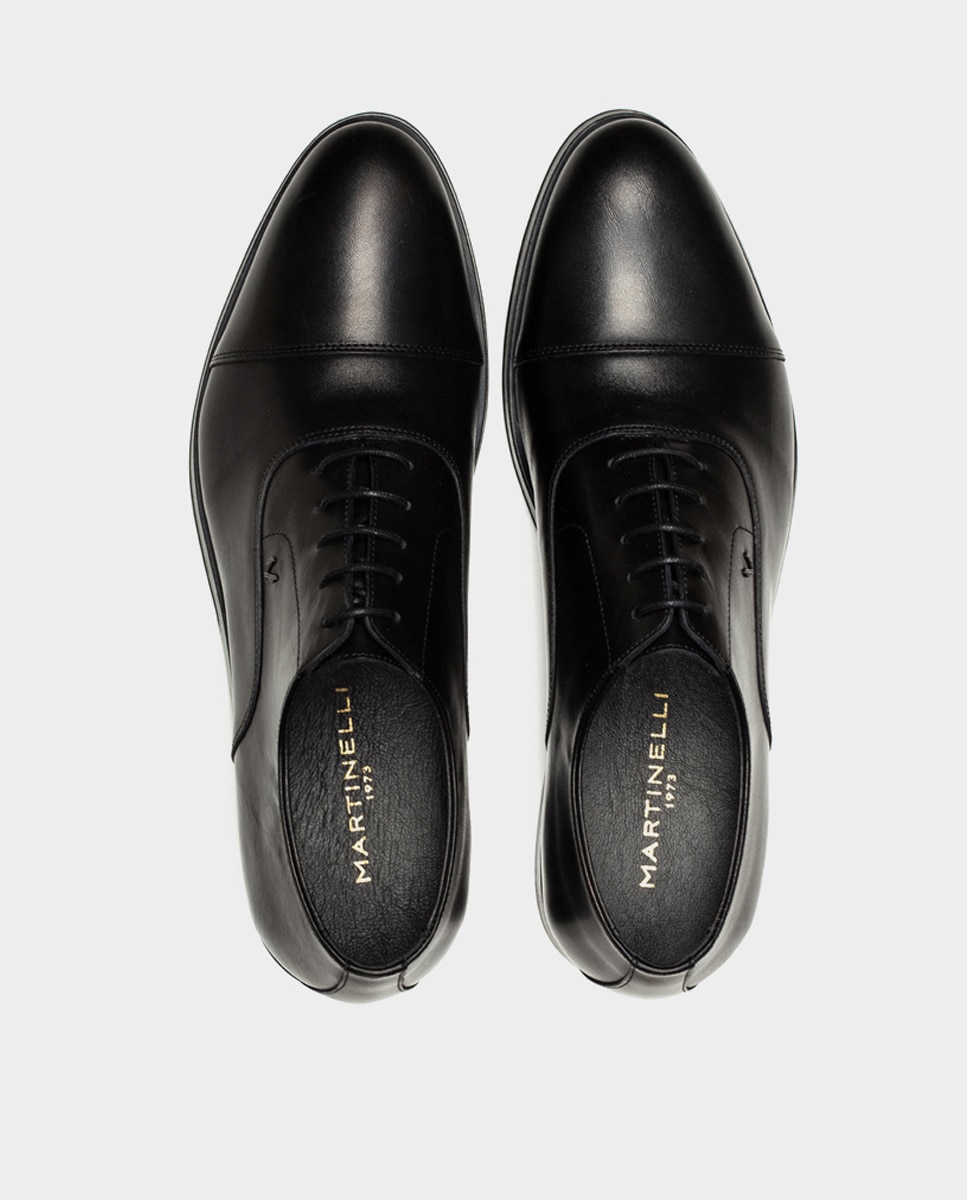 Sapatos de atacadores de homem Martinelli em pele pretos Preto-5
