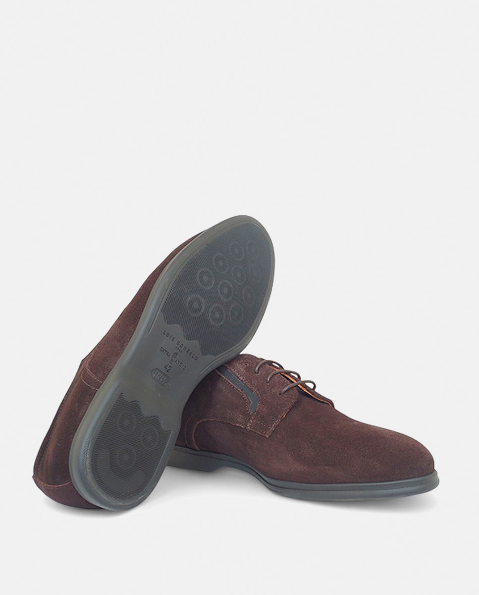 Sapatos Blutcher de Camurça Castanho-escuro-4