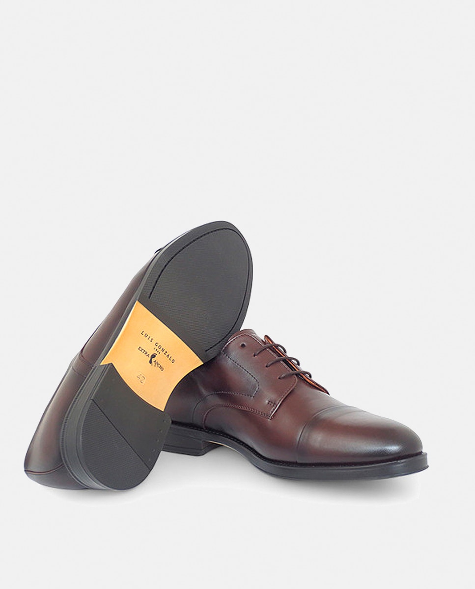 Zapato caballero bltucher piel - Luis Gonzalo - Marrón oscuro Marrón oscuro-4