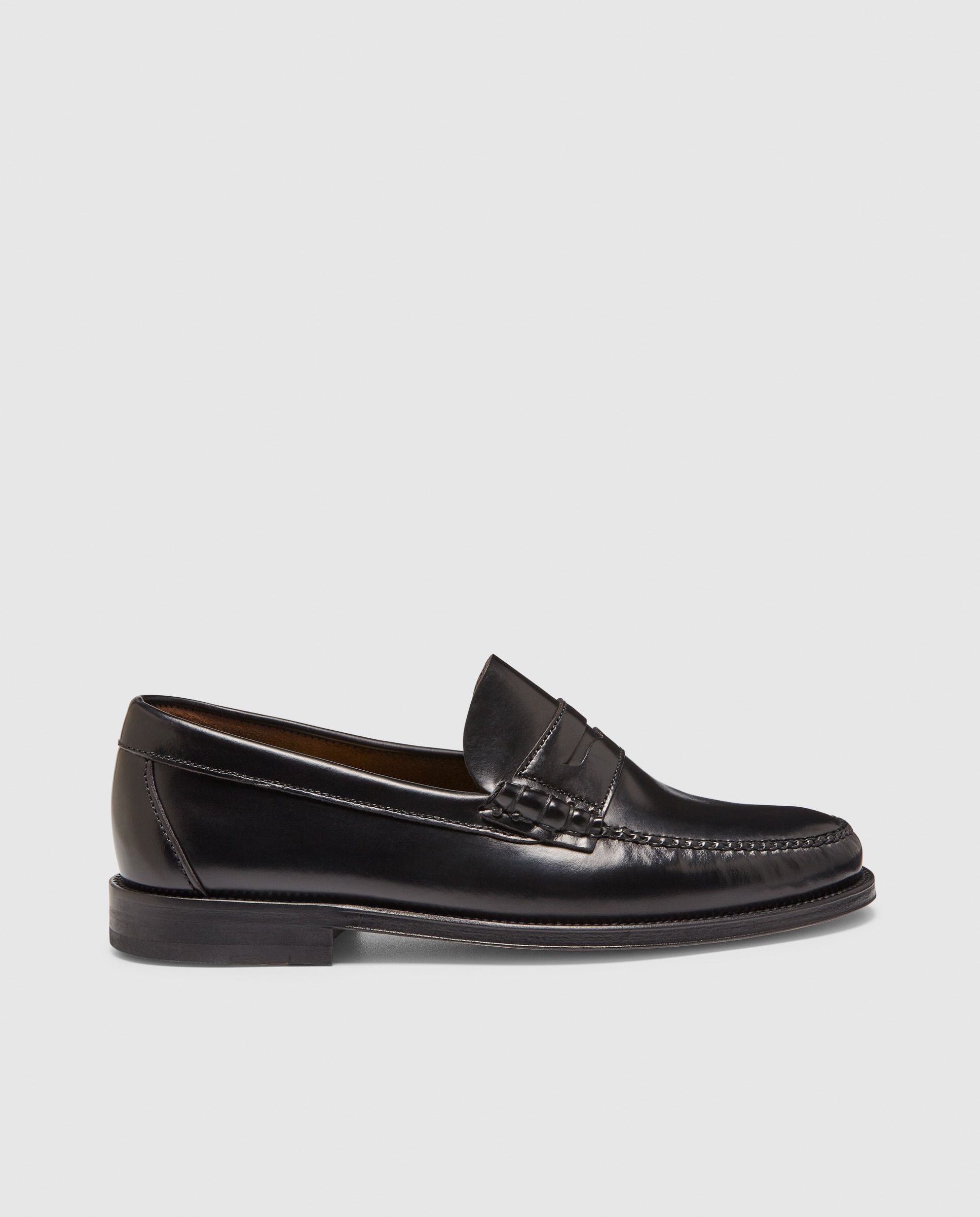 Mocassins de homem Castellano em pele cor preto Preto-1