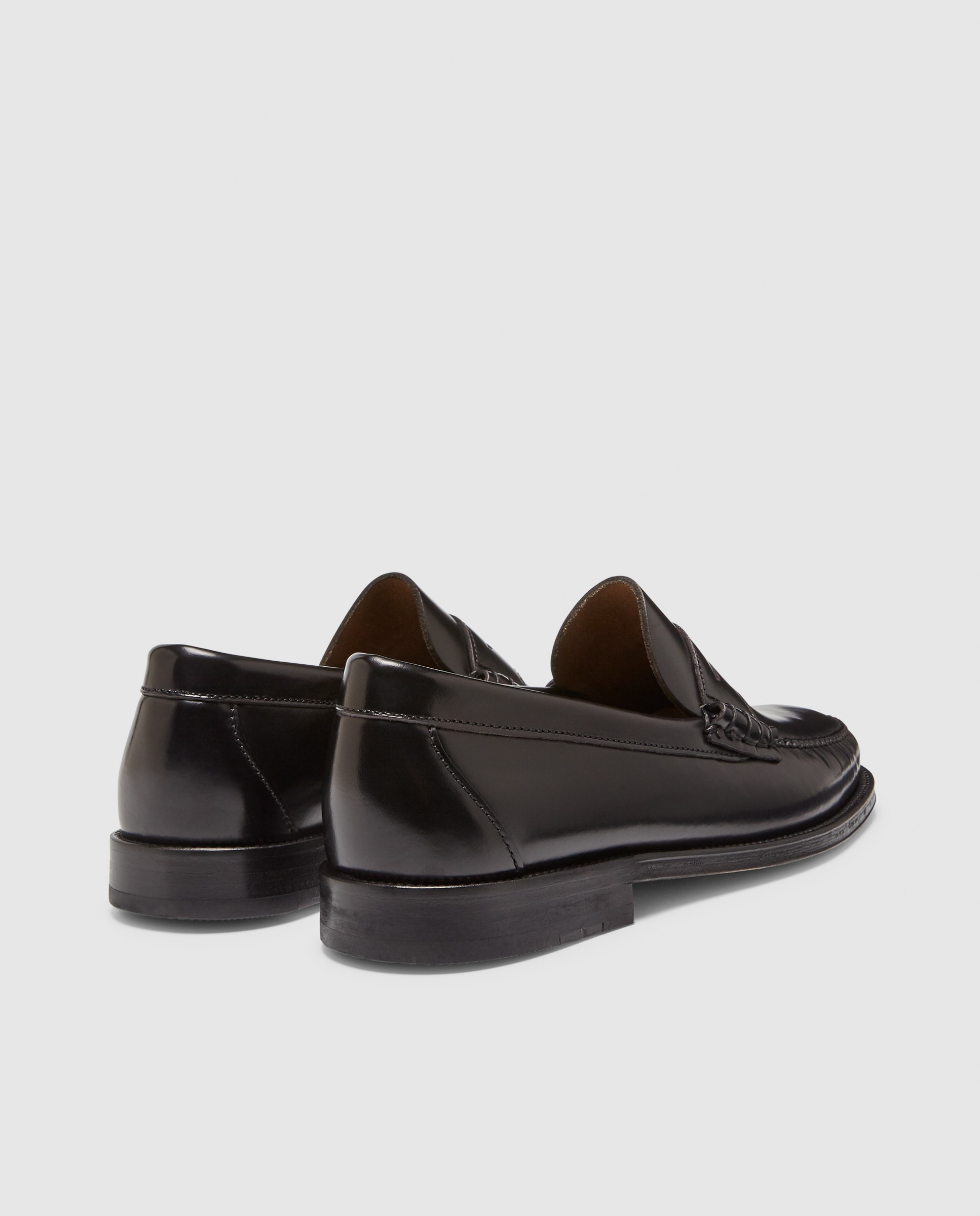 Mocassins de homem Castellano em pele cor preto Preto-3