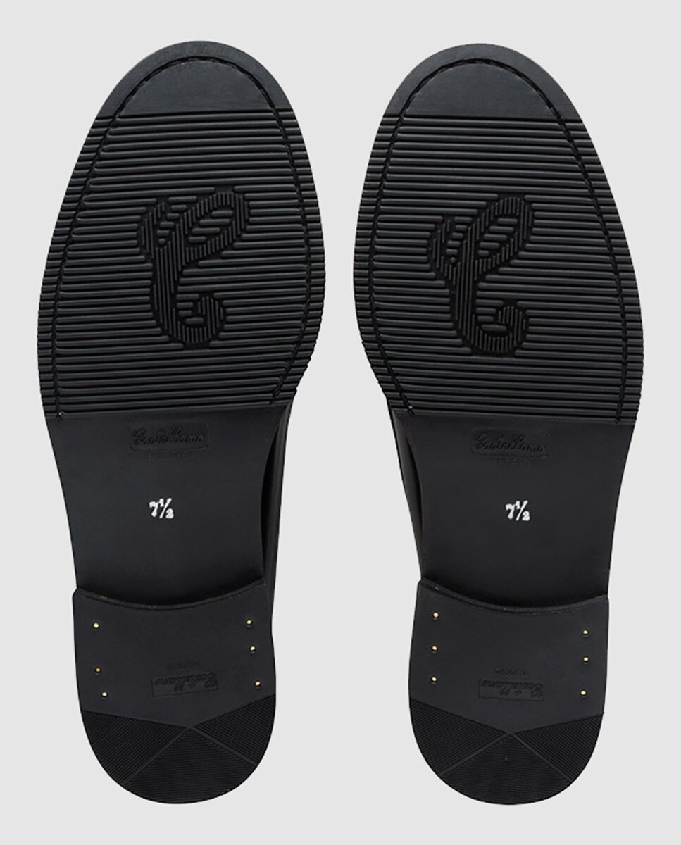 Mocassins de homem Castellano em pele cor preto Preto-6