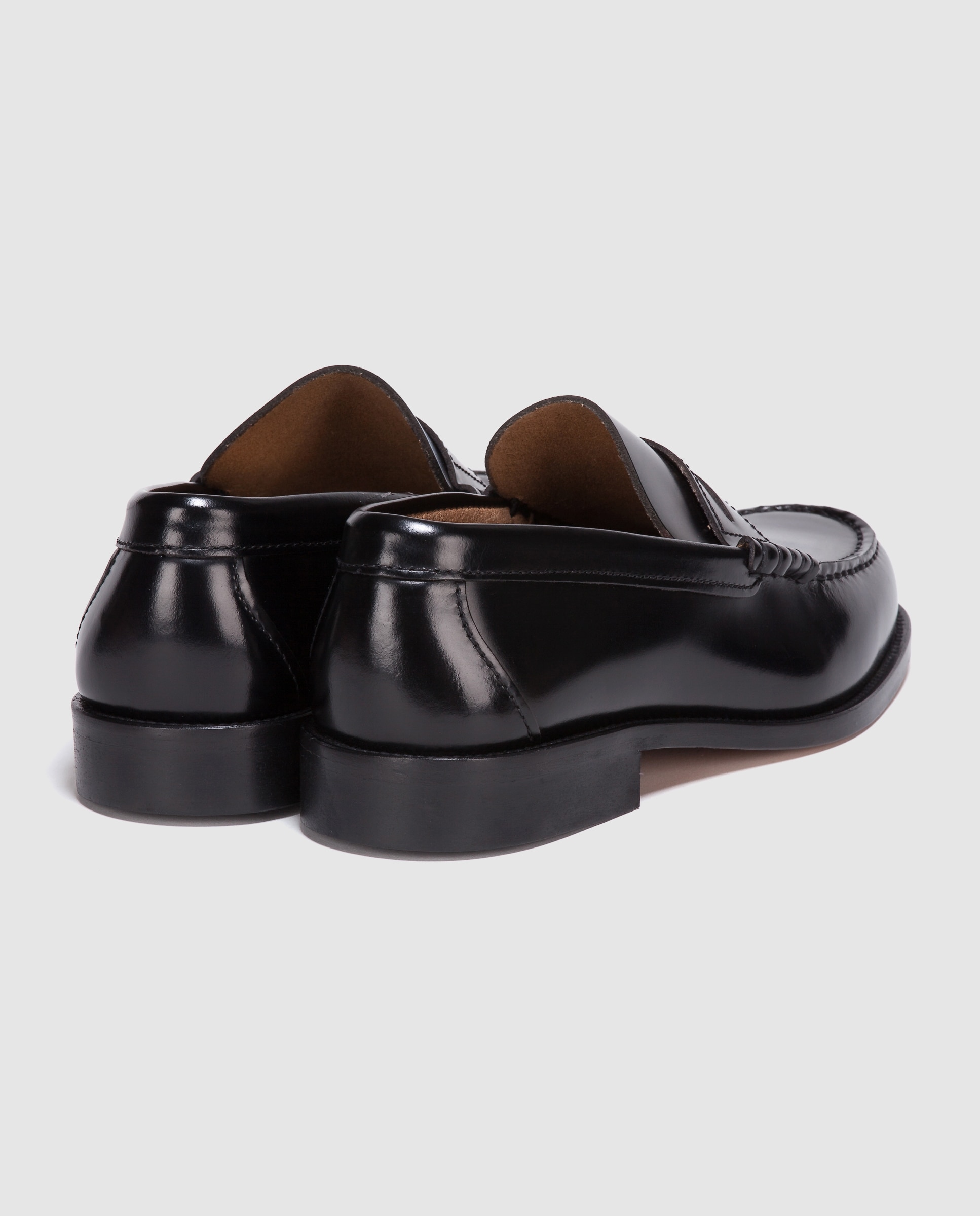Mocassins de homem Castellano em pele cor preto Preto-3