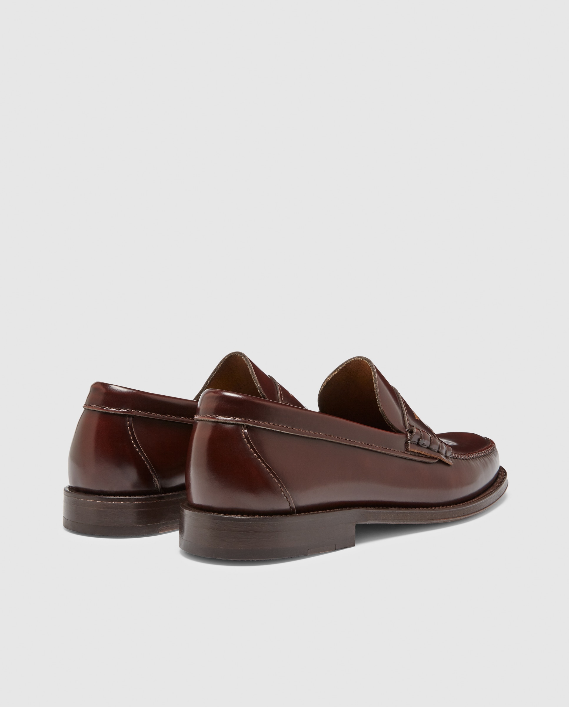 Mocassins de homem Castellano em pele cor castanha Castanho-3