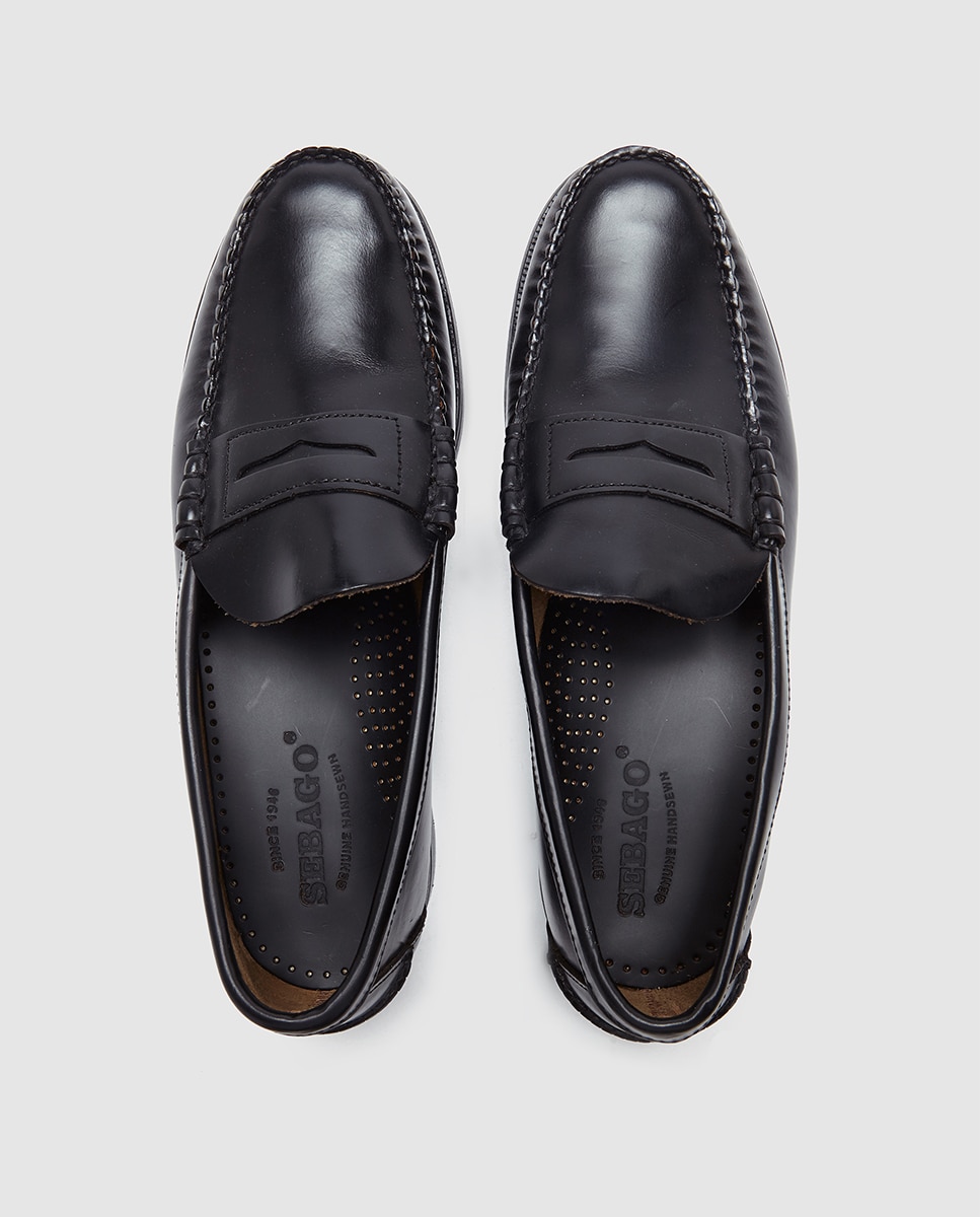 Mocassins Sebago em Pele - Preto Preto-4