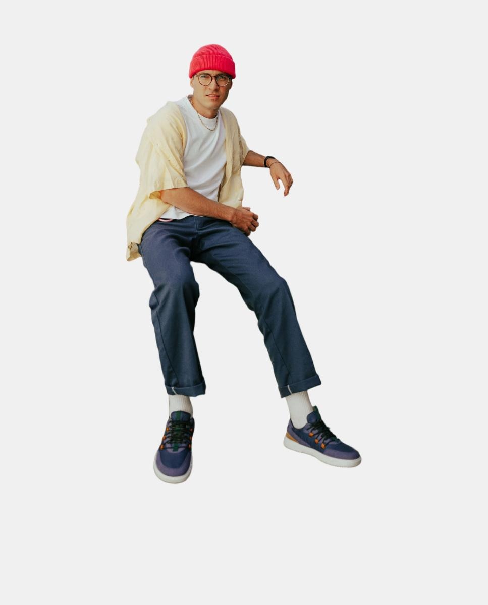 Deportivos para hombre en microfibra y suela plana sin drop - Be Lenka - Multicolor Multicolor-5