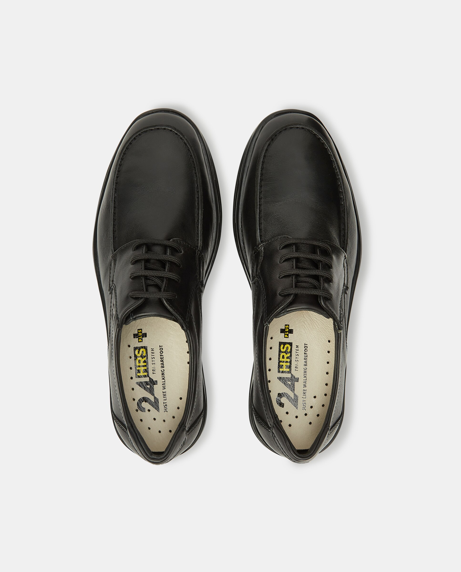 Bluchers com Atacadores - Preto Preto-4