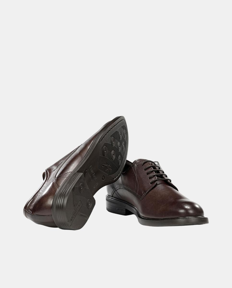 Blucher de hombre en piel con suela ligera - Fluchos - Marrón chocolate Marrón chocolate-6