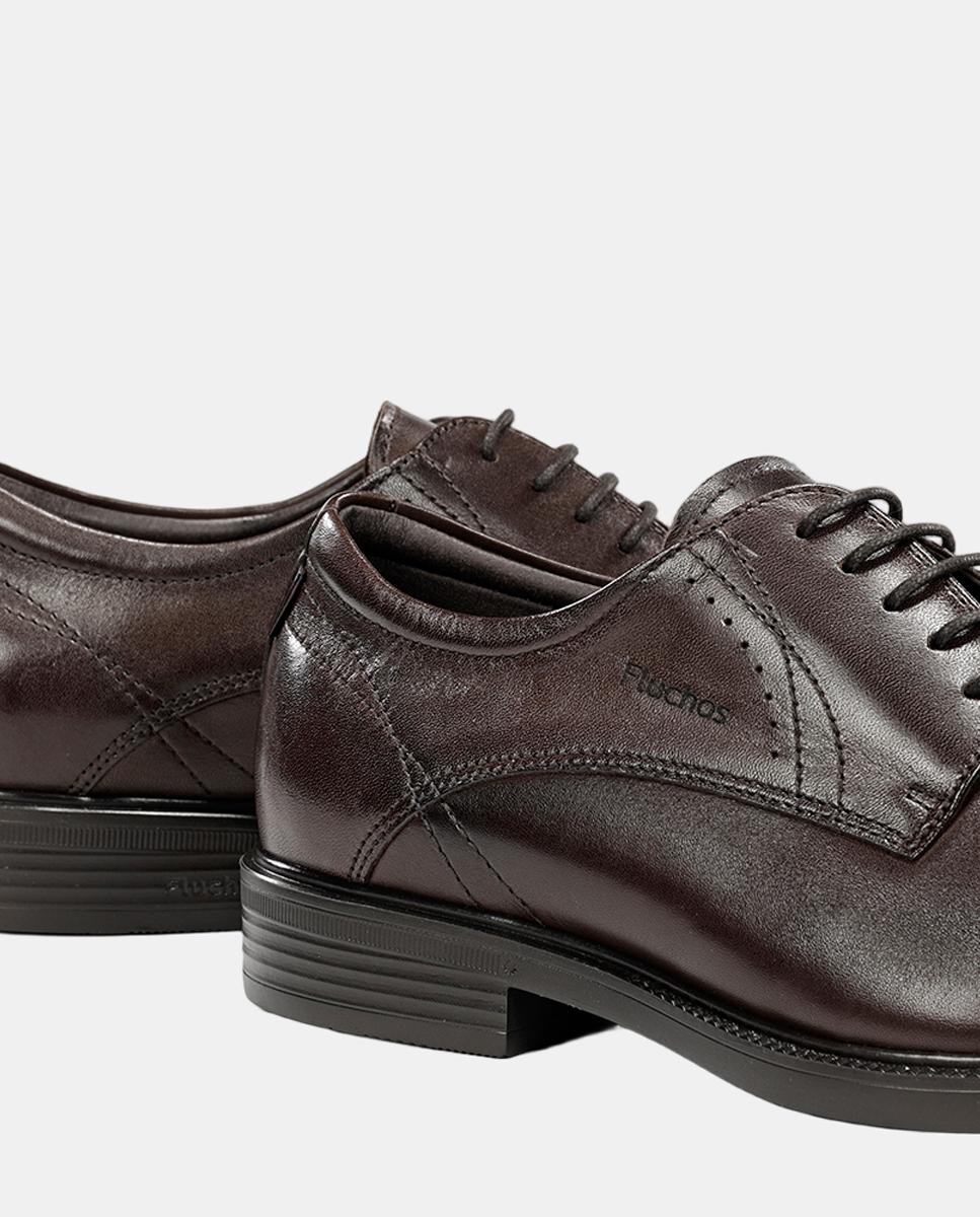 Blucher de hombre en piel con suela ligera - Fluchos - Marrón chocolate Marrón chocolate-7