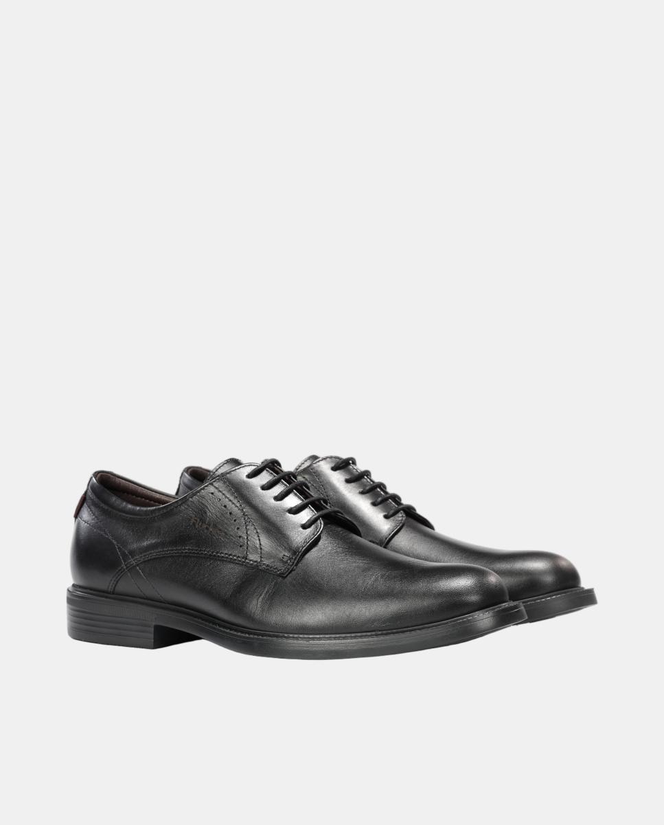 Blucher de hombre en piel con suela ligera - Fluchos - Negro Negro-2