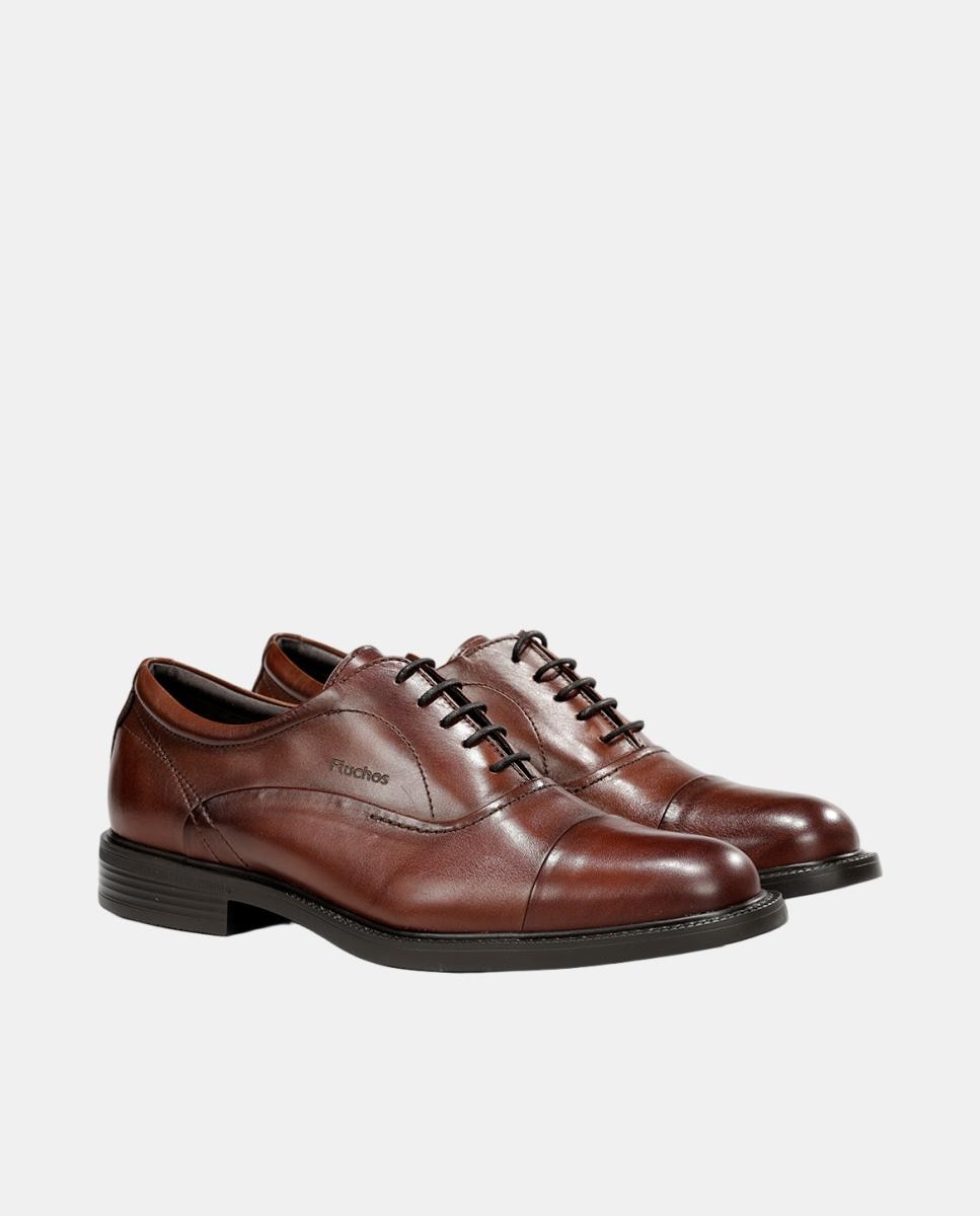 Blucher de hombre en piel con suela ligera - Fluchos - Marrón Marrón-2