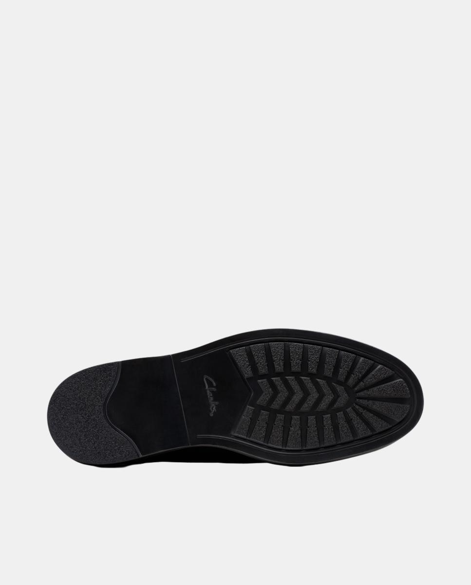 Sapatos de Atacadores em Pele com Sola de Borracha Termoplástica Preto-4