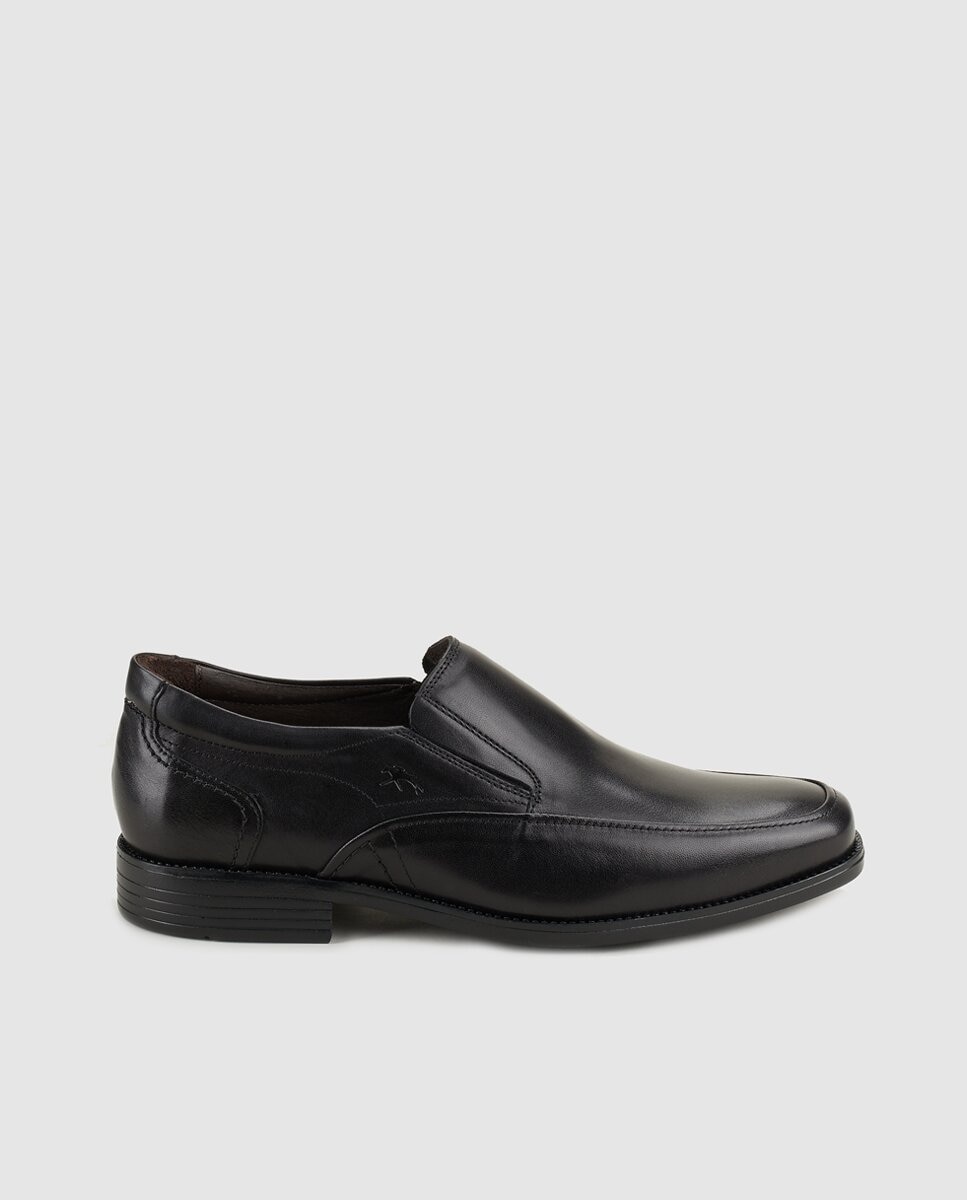 Imagem 0 de Mocassins de homem Fluchos de pele em preto