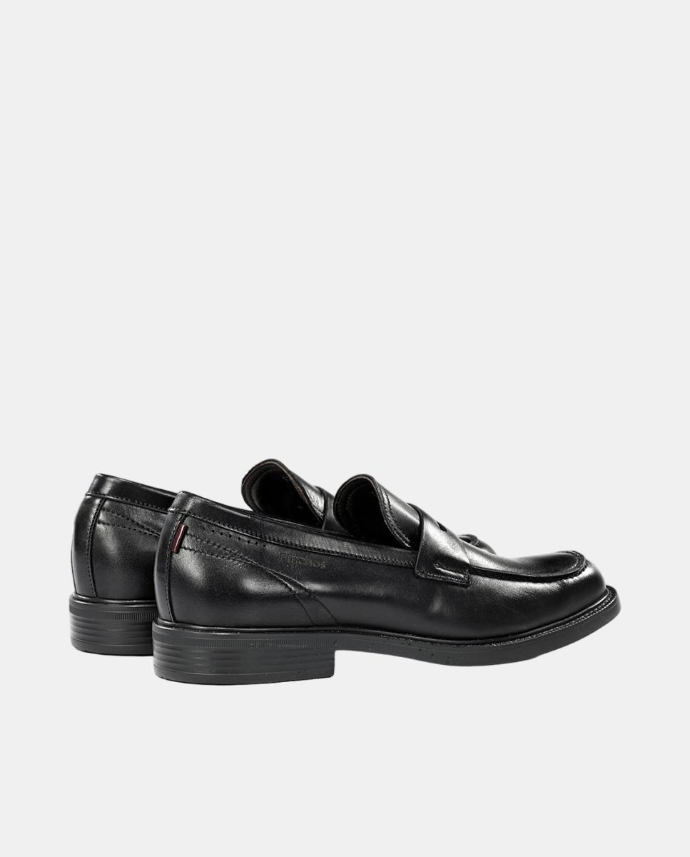 Mocasin de hombre en piel con suela ligera - Fluchos - Negro Negro-3