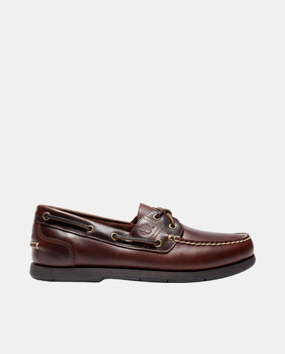 Imagem 0 de Sapatos de vela de homem Timberland de pele castanhos