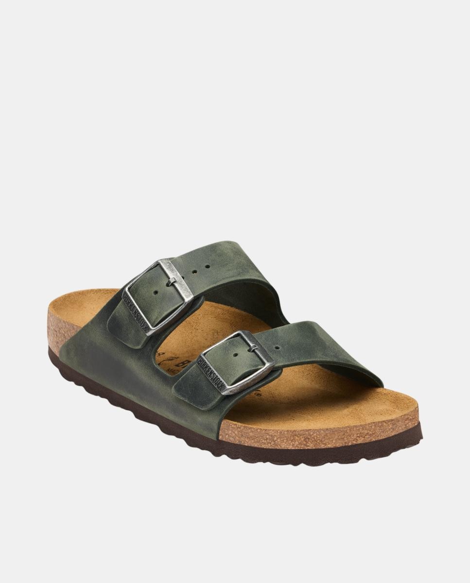 Sandalia de hombre en piel engrasada - Birkenstock - Verde Salvia Verde Salvia-2