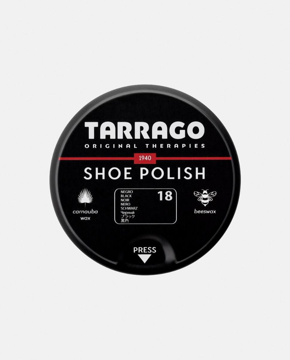 Graxa creme Tarrago em lata de 50 ml nº 18. Cor preto Preto-1