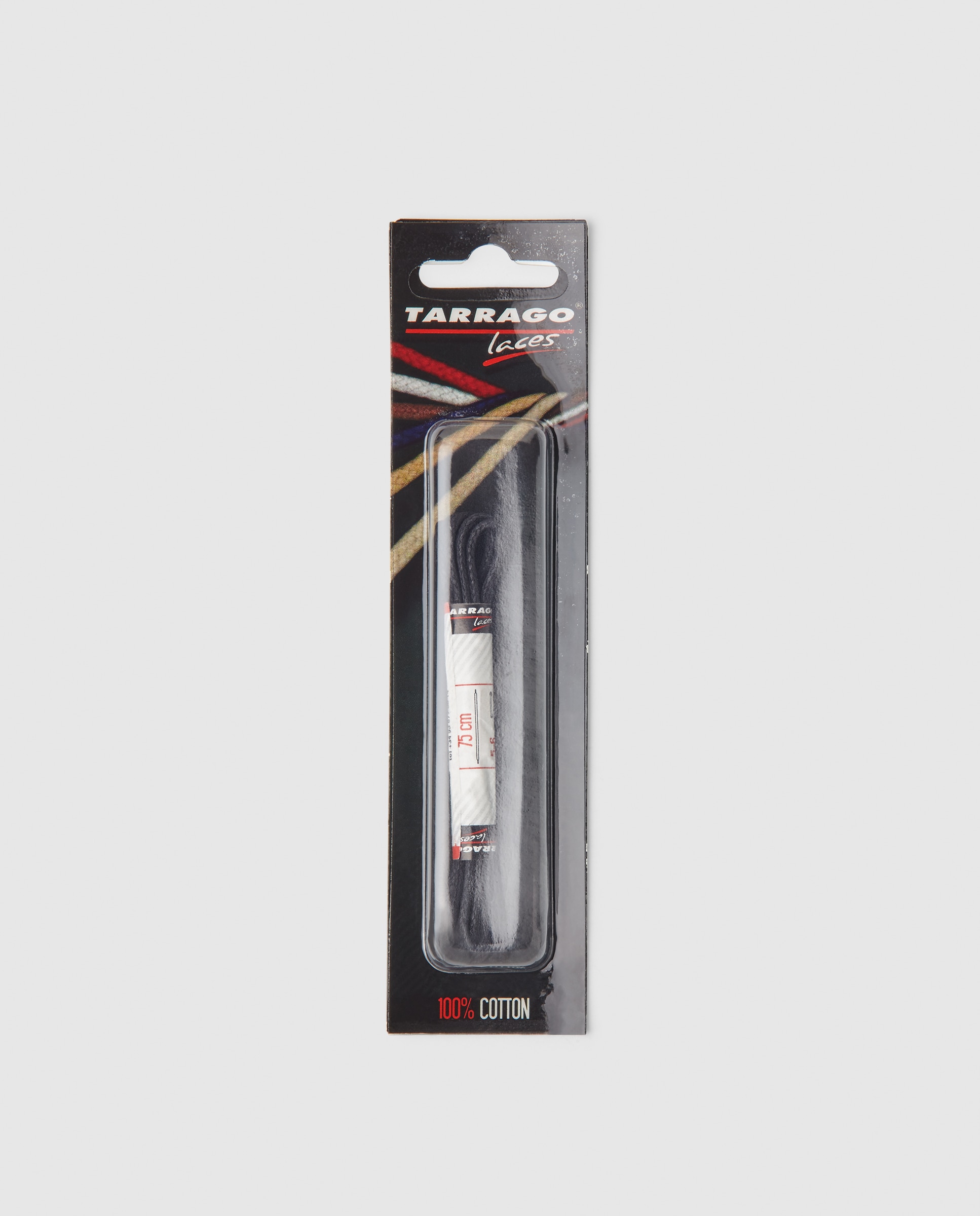 Imagem 0 de Cordões finos encerados Tarrago pretos de 75 cm