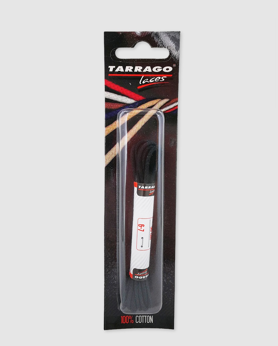 Imagem 0 de Cordões finos encerados Tarrago pretos de 90 cm